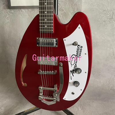 Semi Hollow Body Electric Guitar May Queen HH Pickups Chrome Hardware in Stock