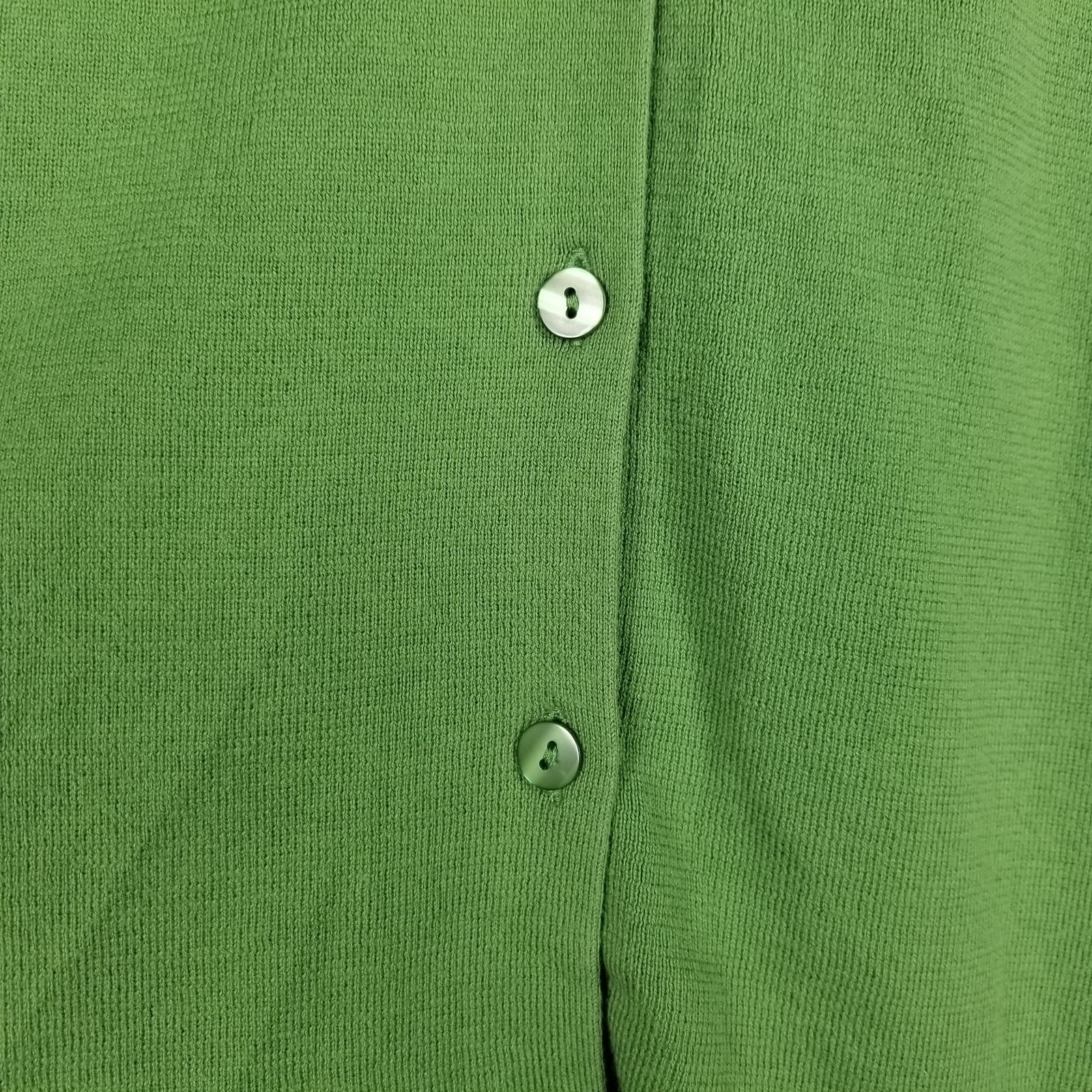 Ann Taylor Loft Maternity Womens Cardigan L Green Button Sweater Pima Cotton