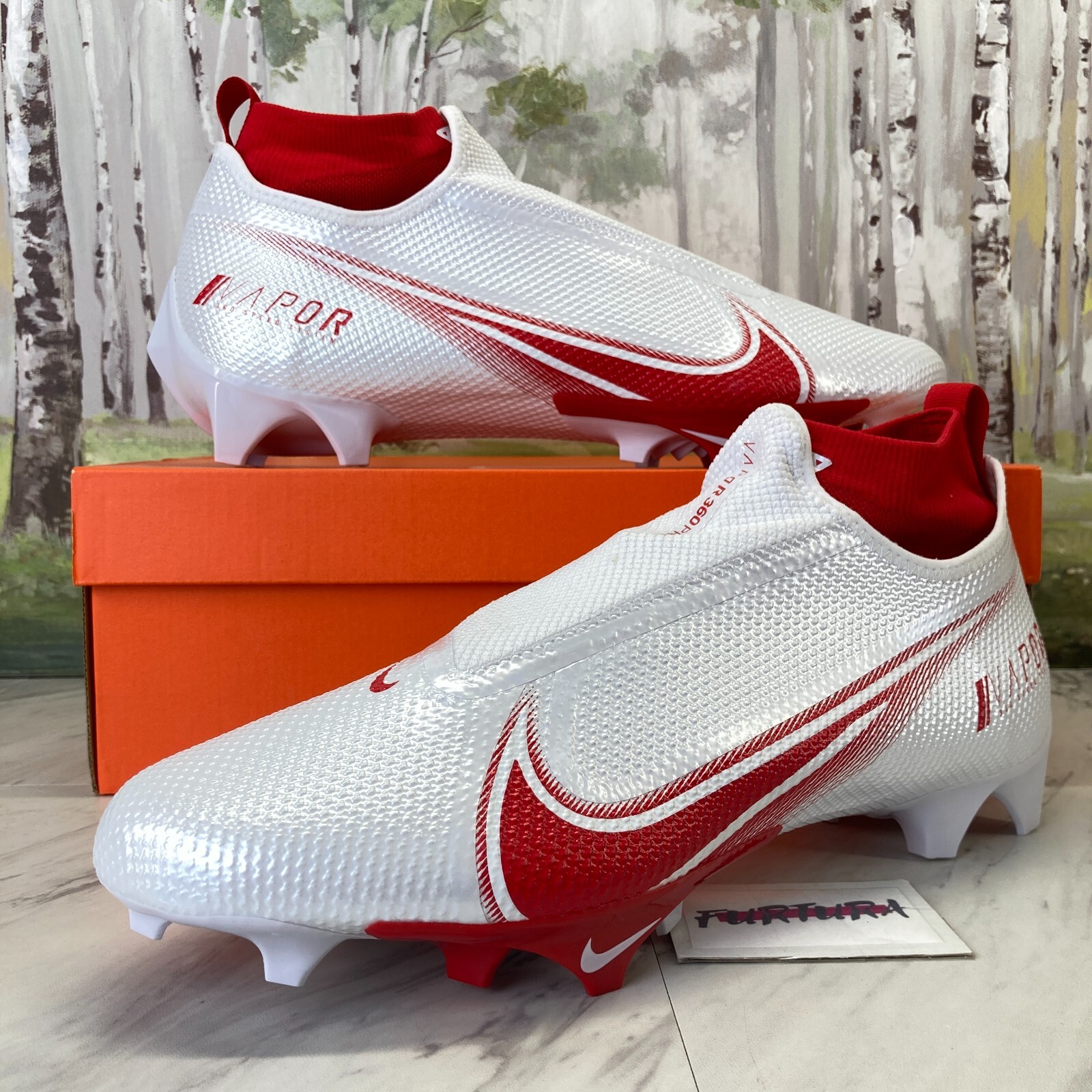 Nike Vapor Edge Pro 360 White Red AO8277-102 Men's Size 13 Nike Vapor Edge Pro 360 White Red AO8277-102 Men's Size 13