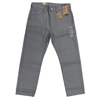 Levi's Men's 501 Original Shrink-to-Fit Non-Stretch Jeans (Silver Rigid)