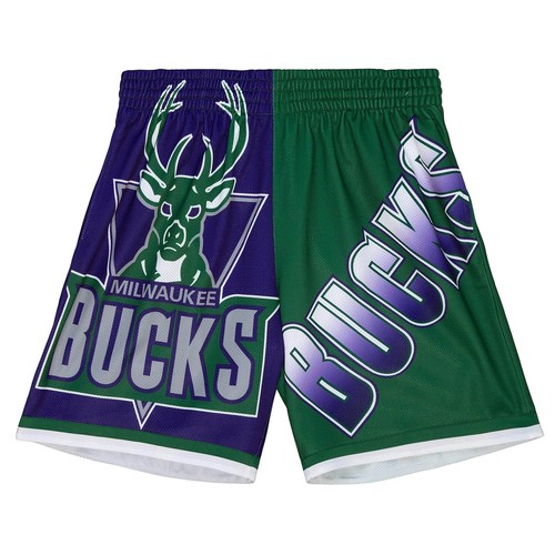 

МОДНЫЕ ШОРТЫ NBA MITCHELL - NESS BIG FACE 5.0 MILWAUKEE BUCKS, Зеленый