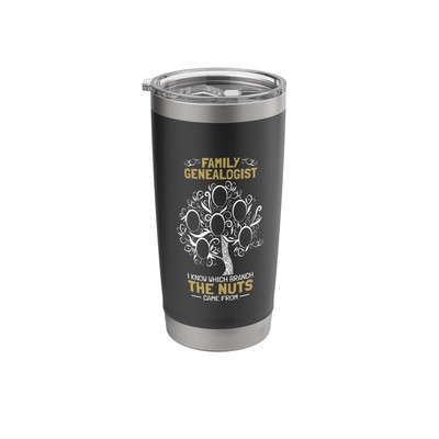 Family Genealogist I Know Which Branch The Nuts, Genealogy Stainless Steel In...