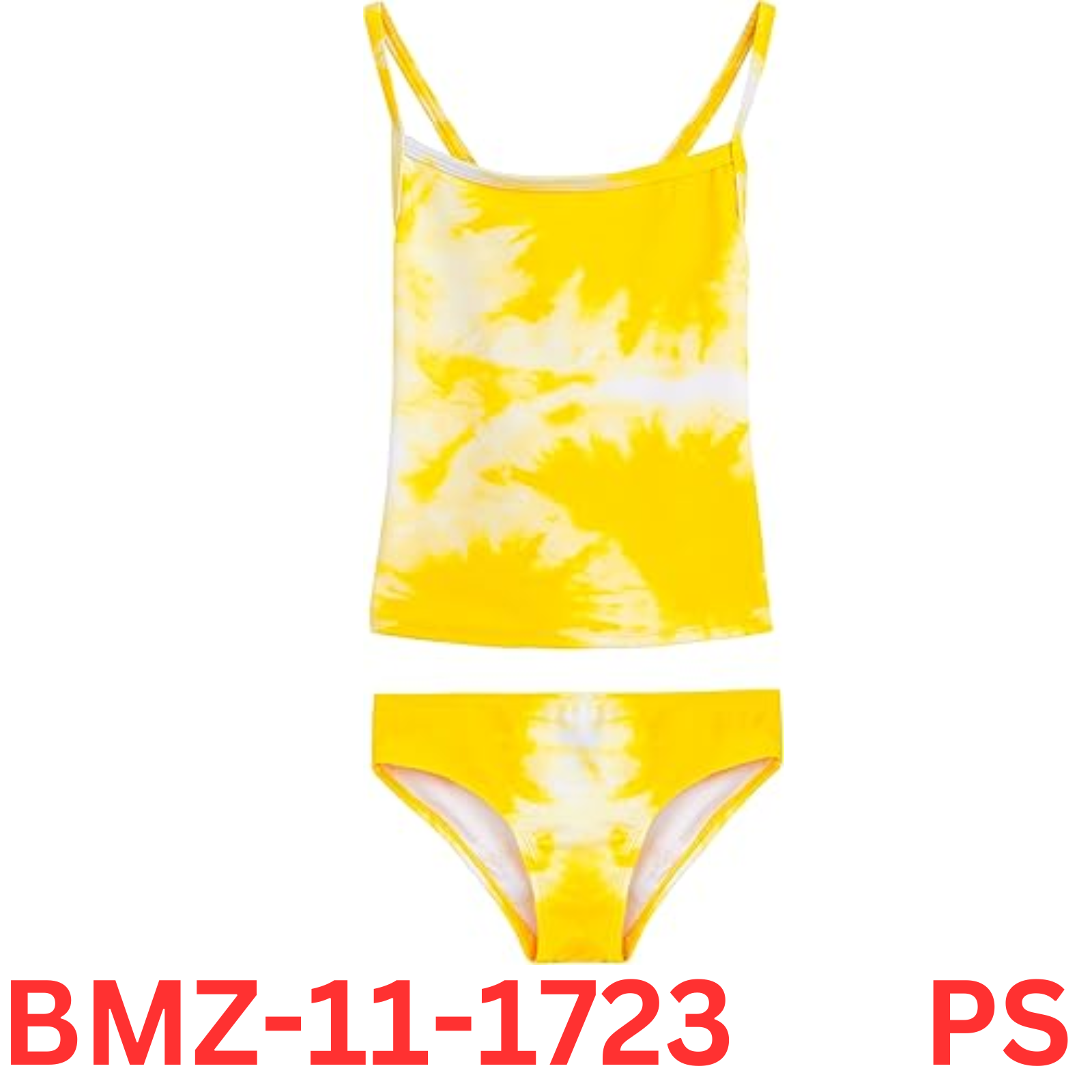 Kanu Surf Girls' Melanie Beach Sport 2-pc UPF 50+ Banded Tankini color Yellow 14