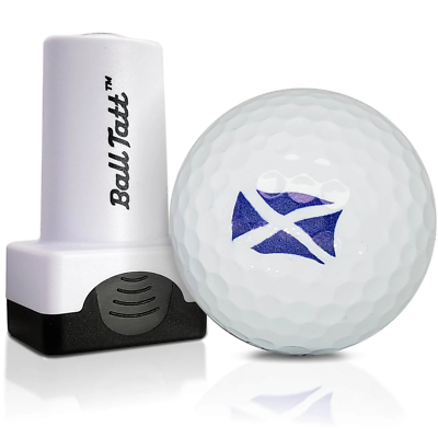 Tatt - Scotland Golf Ball Stamp Marker Quick Dry Stamp Self-inking.