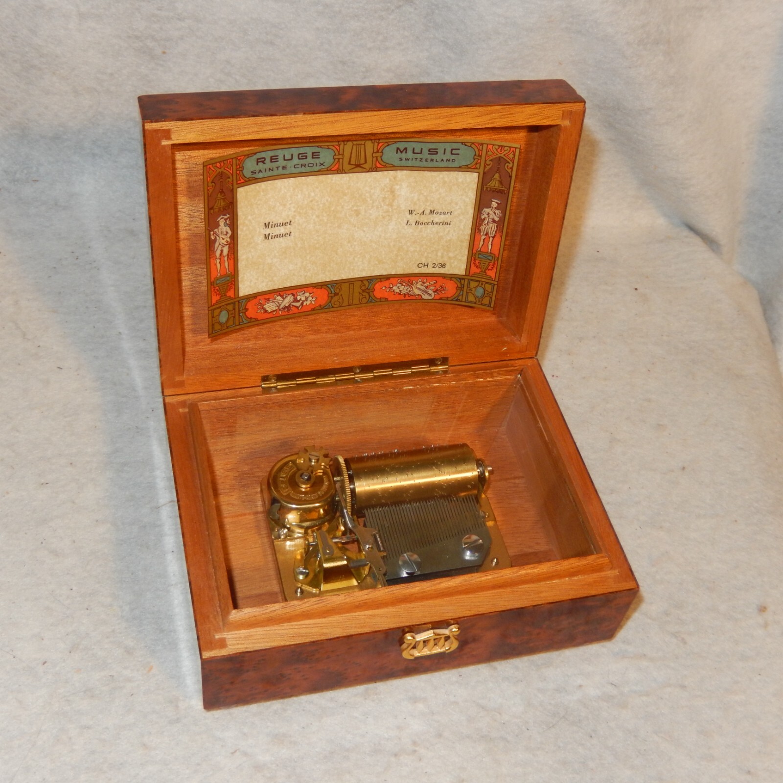 obanan A2【used】REUGE オルゴール 36弁 月光 リュージュ REUGE オルゴール 36弁 ペーパーウェイト AXA