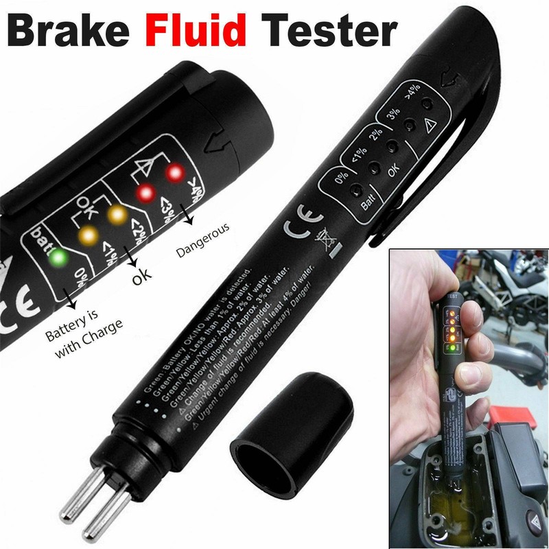Auto Batterie und Bremsflüssigkeit Öl Tester 5Farben LED Indikator Diagnosegerät