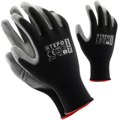 Arbeitshandschuhe SPAR-PAKET 24 PAAR Montagehandschuhe Handschuhe PU Gr. 7-10