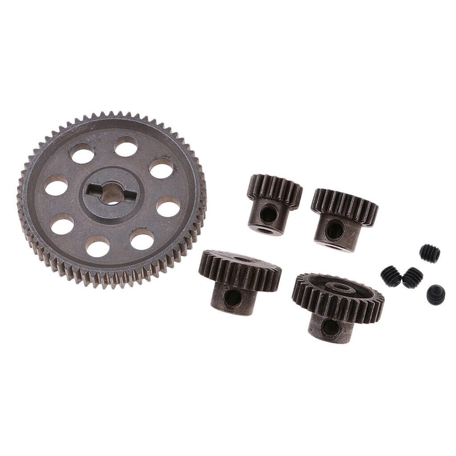 17-64T Metal Spur Differential Gear Motor Pinion Cogs Set for HSP 1/10 RC Cars c