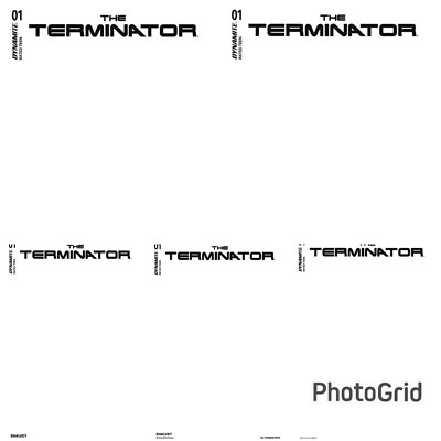 5 Pack The Terminator #1 Blank Sketch PRESALE 10/9 Dynamite 2024