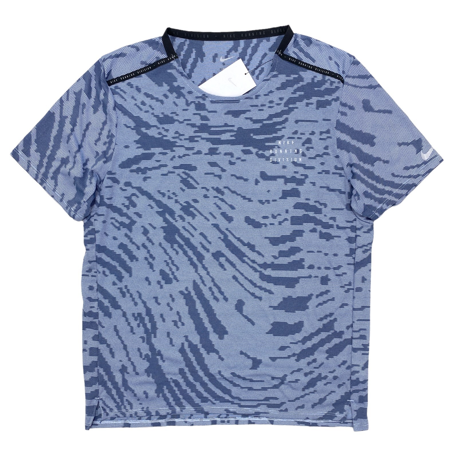 

Мужская рубашка Nike Dri-FIT Run Division Rise 365 S/S Light Marine DM4636-548, Синий, Dri-FIT Run Division Rise 365