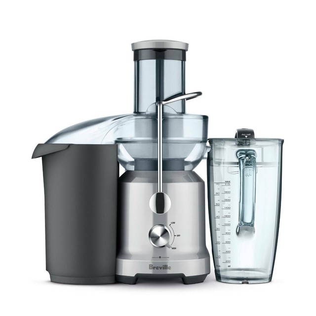 Breville BJE430SIL Juice Fountain Cold Juicer with 2L Juice Jug