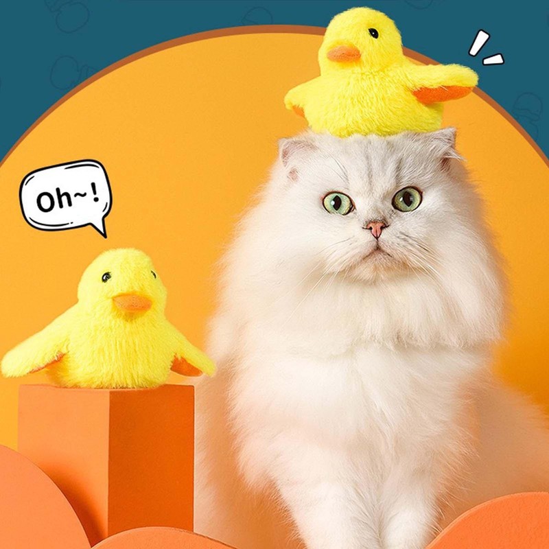 Interactive Electric Bird Toys Washable Cat Plush Toy