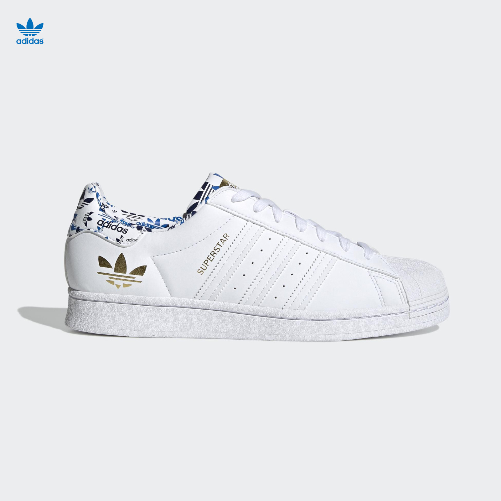 Adidas Superstar Leather 'White Gold Metallic' H00186 Men's