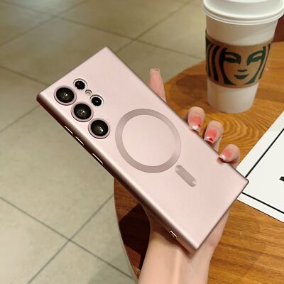 For Samsung Galaxy S24 Ultra S23 FE S22 S21 S20 Mag Safe Magnetic Case TPU Cover