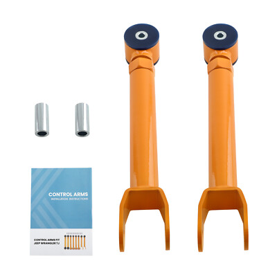 Front Upper Adjustable Control Arms Set 0-8'' Lift for 1997-06 Jeep Wrangler TJ
