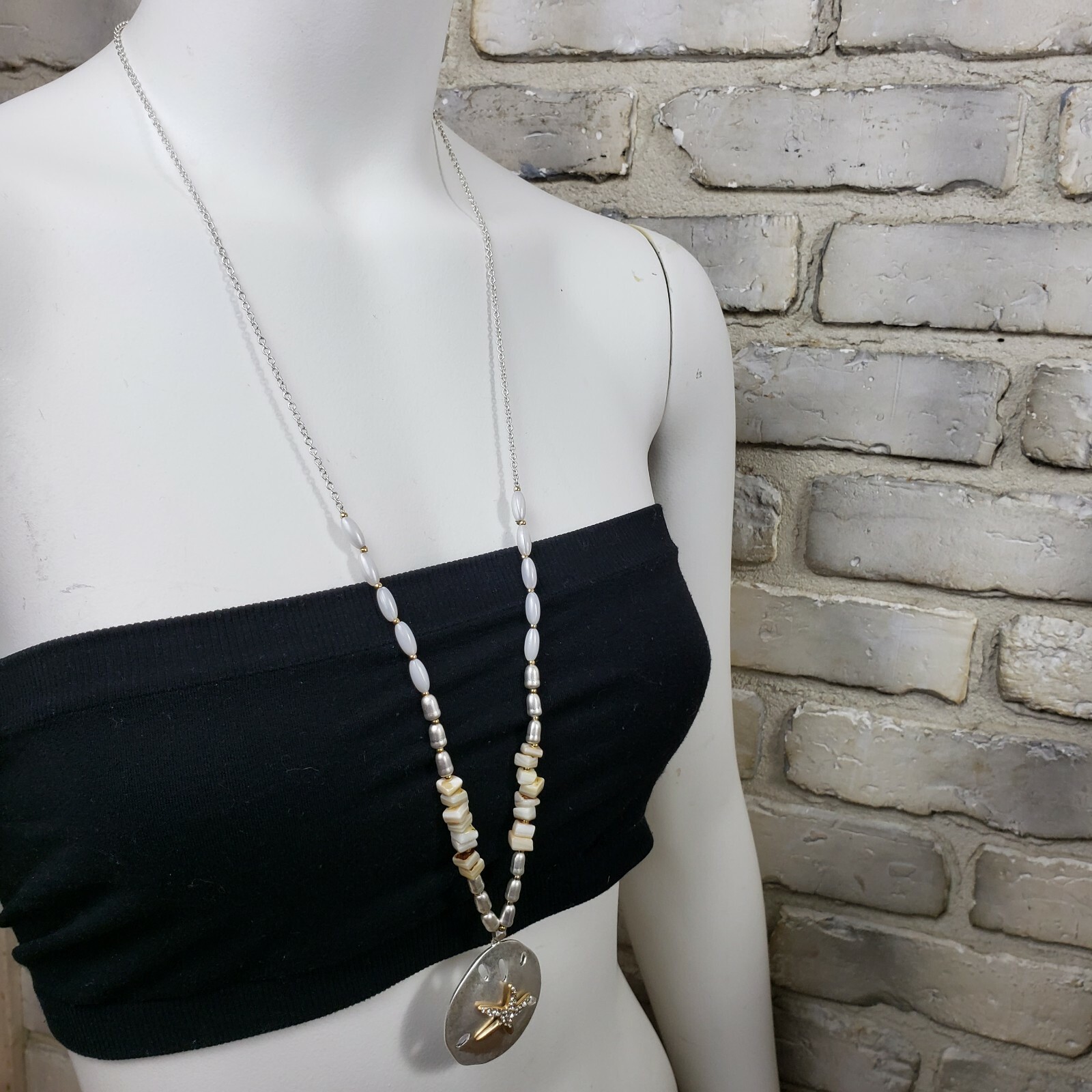 J Jill Beach Gems Starfish Pearl Shell 