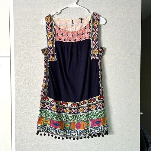 Anthropologie - KEI KIVARI Provence Linen Blend Sleeveless V-Neck Maxi Dress