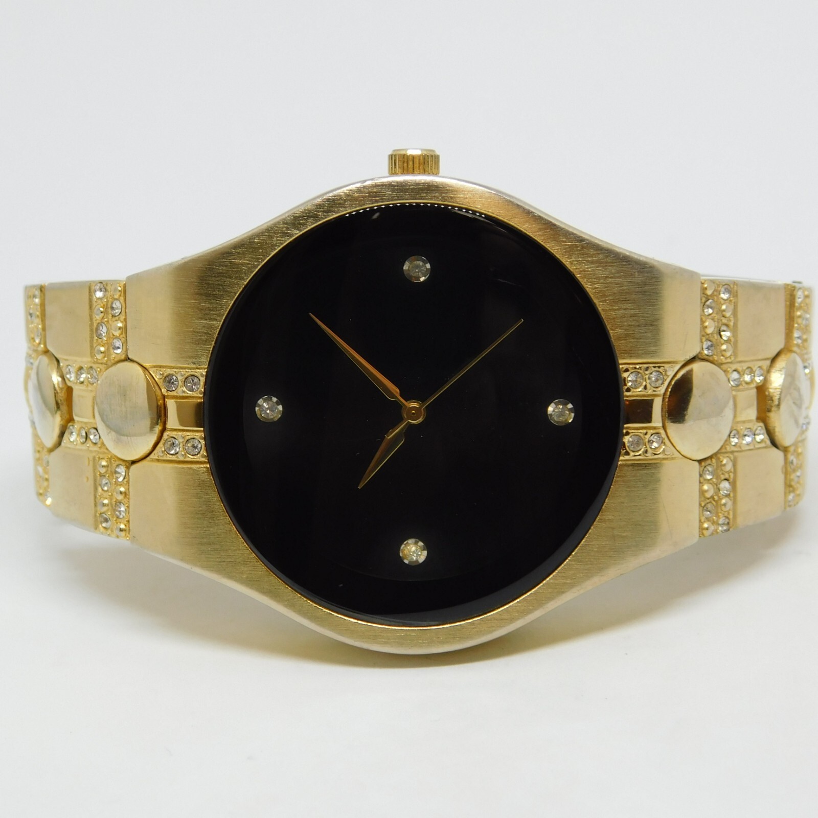 allude FMDAL392 Gold Tone Quartz Analog Women's Watch Sz. 6