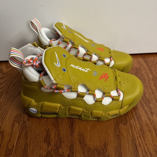 NIKE Air More Money Meant To Fly 2018 レア Nike Air More Money Meant to Fly Women's Dark Citron Shoes