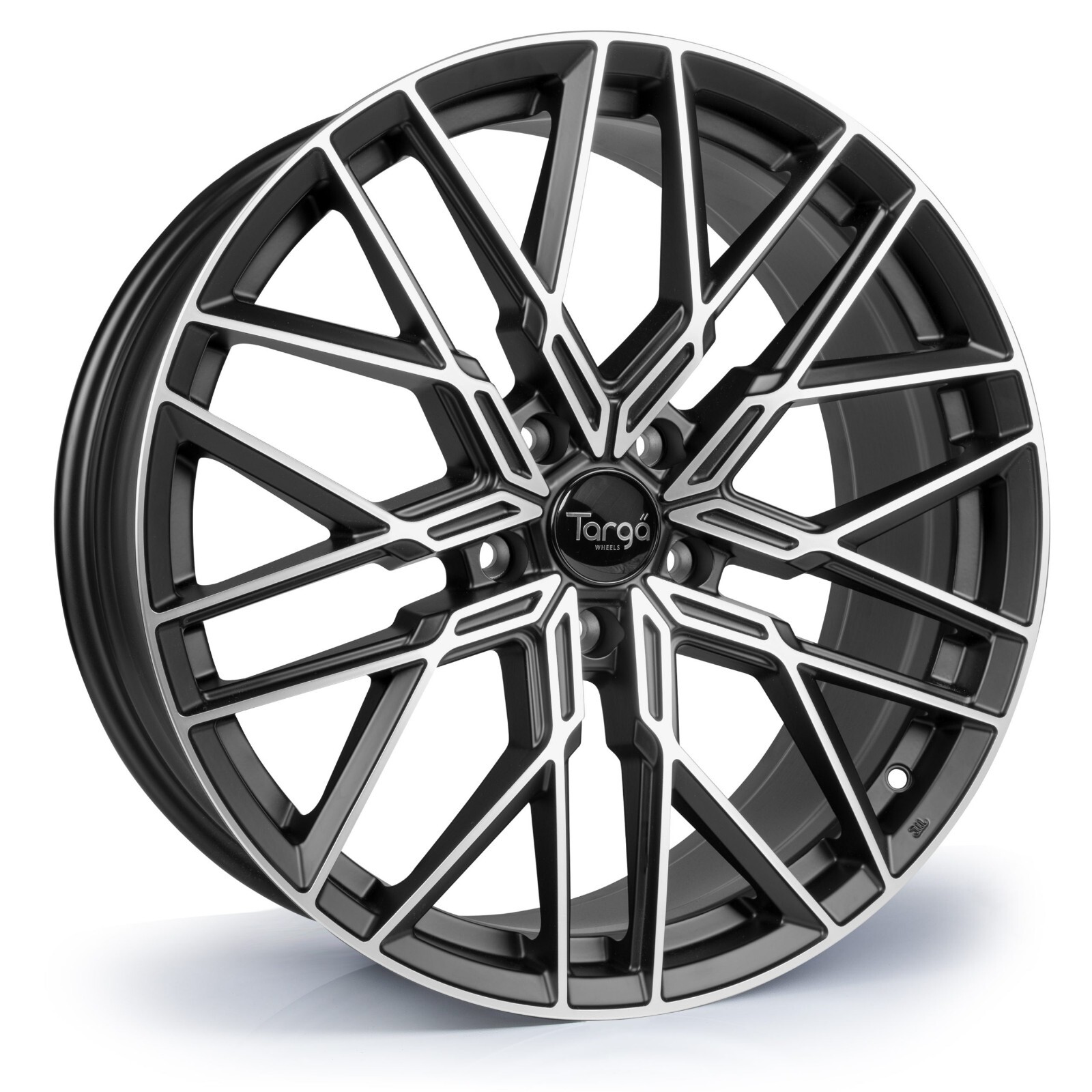4x 19"tg8 m black pol alloy wheels vw t5/t6 transporter (875kg weight loading )