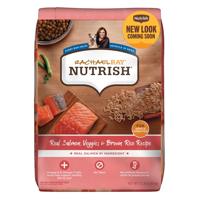 Rachael Ray  Real Salmon, Veggies & Brown Rice Recipe Dry Dog Food, 13 Lb. Bag