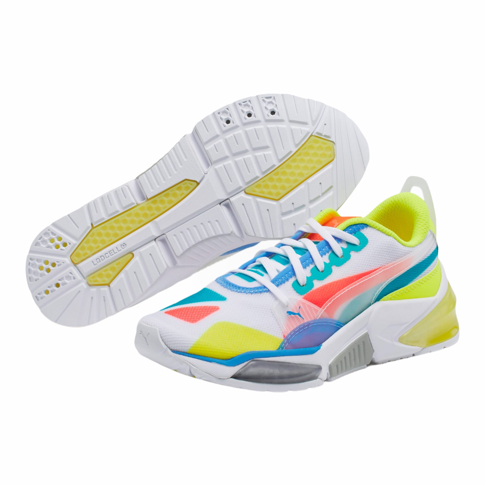 PUMA LQDCELL Optic Sheer 193383 01 White Nrgy Rose Yellow Size 4.5 eBay