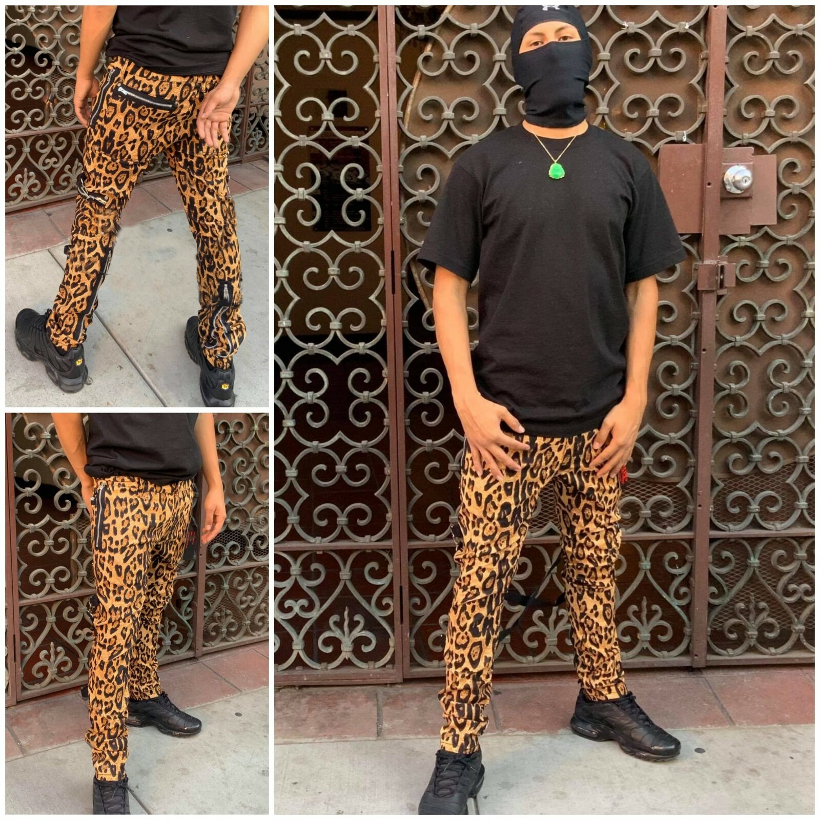 パンツ NOMANIAI 24aw leopard cargo pants Leslie Amon Cargo Pants in Leopard | REVOLVE