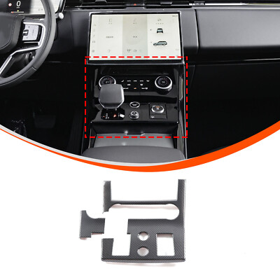 ABS Carbon Fiber Central Gear Console Trim Cover For Range Rover Sport 2023-2024