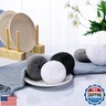 Blulu Plastic Dish Scrubbers for Dishes Pot Round Nylon Pad, Mesh Scouring Non Scratch Pads(Simple Colors,30 Pieces)
