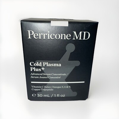 Perricone MD Cold Plasma Plus + Advanced Serum Concentrate 1 fl oz NEW IN BOX