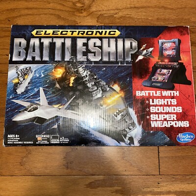 2012 Hasbro Electronic Battleship Game Super Weapons Electronic Lights & Sounds 