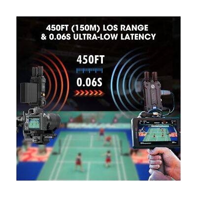 Hollyland Mars 4K Wireless Video Transmitter 5G SDI HDMI Transmitter, 450FT L...