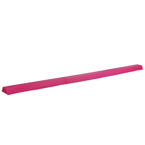 9ft Pink Extra Firm Vinyl Balance Beam Folding Gymnastics Beam Tumbling Home