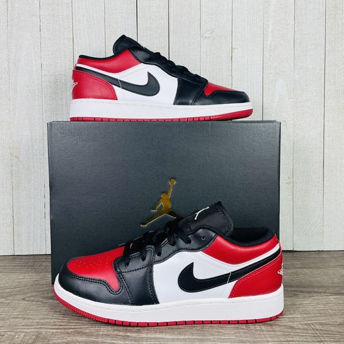 Pre-owned Jordan Nike Air 1 Low Gs Bred 