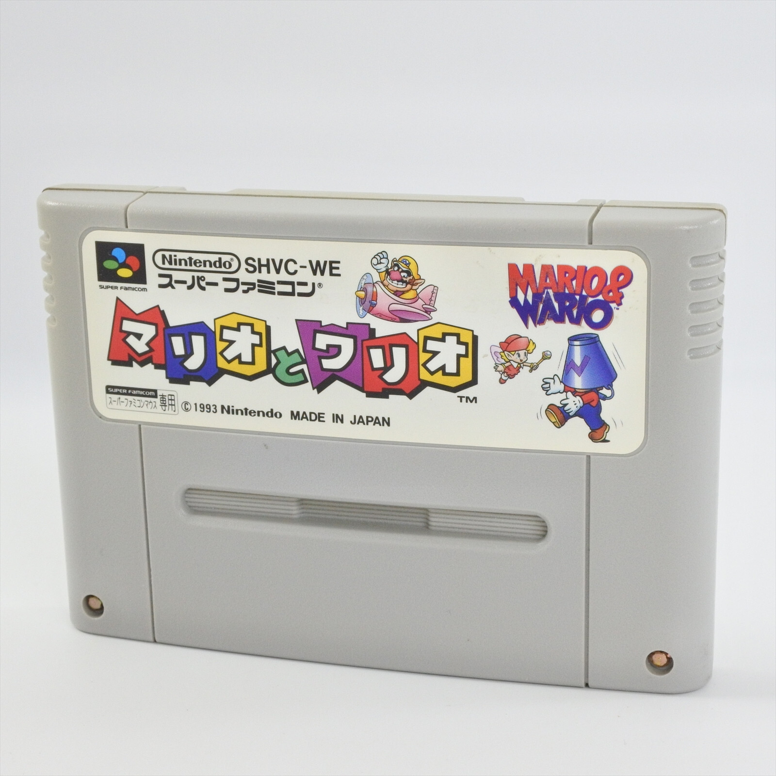 スーパーファミコン - SFC マリオとワリオ マウスあり　スーファミ Mario &amp; Wario SFC マリオとワリオ スーパーファミコンマウス アクションパズル