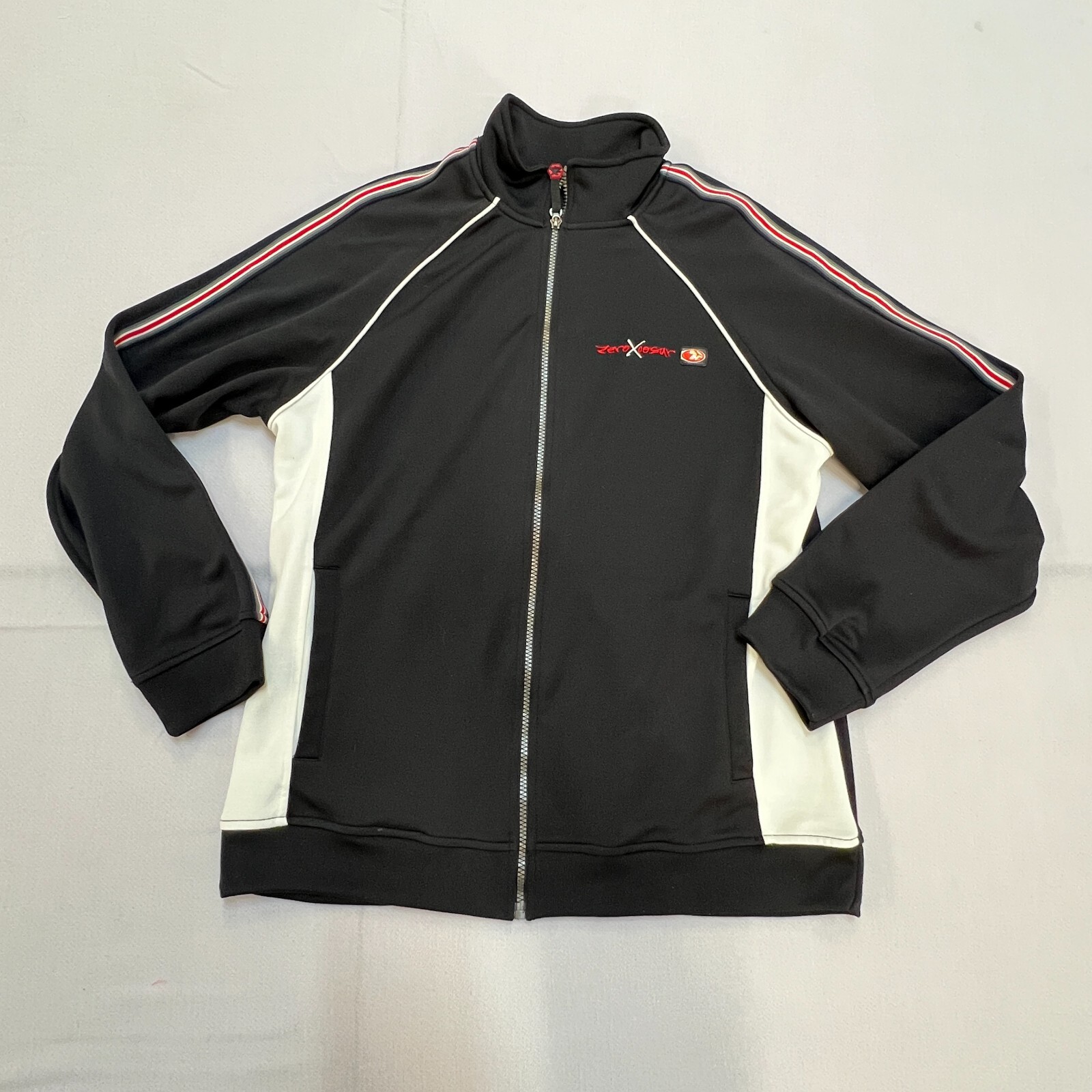 ZeroXposur Charcoal Black/White Zip-Up Jacket Size XL (18-20 ZeroXposur Charcoal Black/White Zip-Up Jacket Size XL (18-20