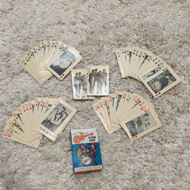 Vintage The Monkees Playing Cards Full Set With Box and Jokers