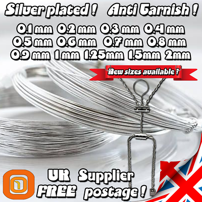 Silver plated wire for jewellery deals making