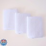 PÜSKÜL Organic Waffle Hand and Kitchen Towel 100% Turkish Cotton Set of 3 White - Premium Hotel Quality, Soft, Quick-Dry, Absorbent, Lint-Free Hand Towels 32X16 Inches (3, White)