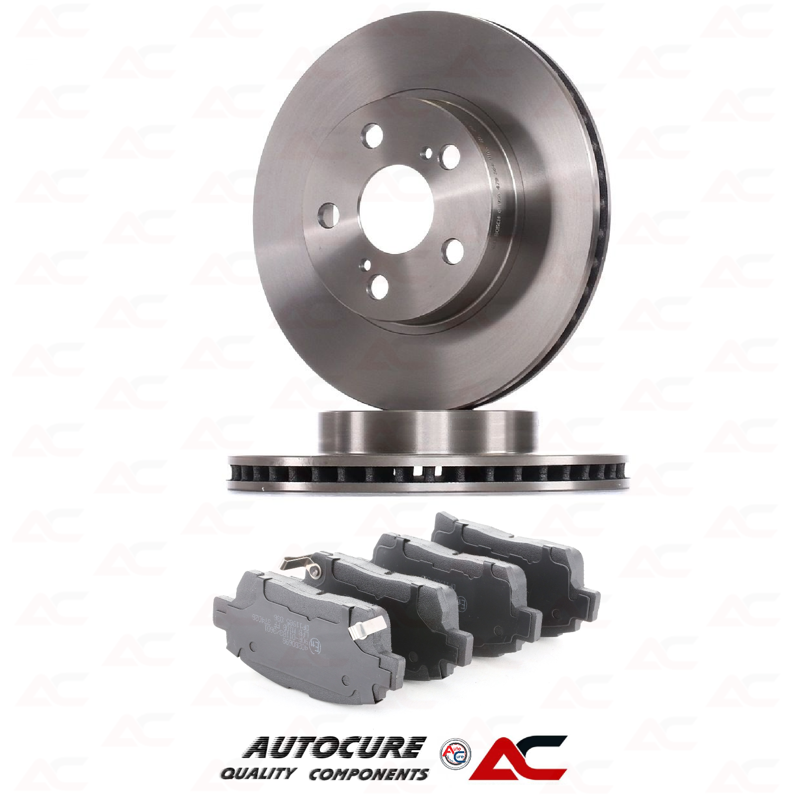 FITS TOYOTA PRIUS 1.5 T3-T4 VVT-i (MK2) FRONT BRAKE DISCS & PADS [2003 - 2009]