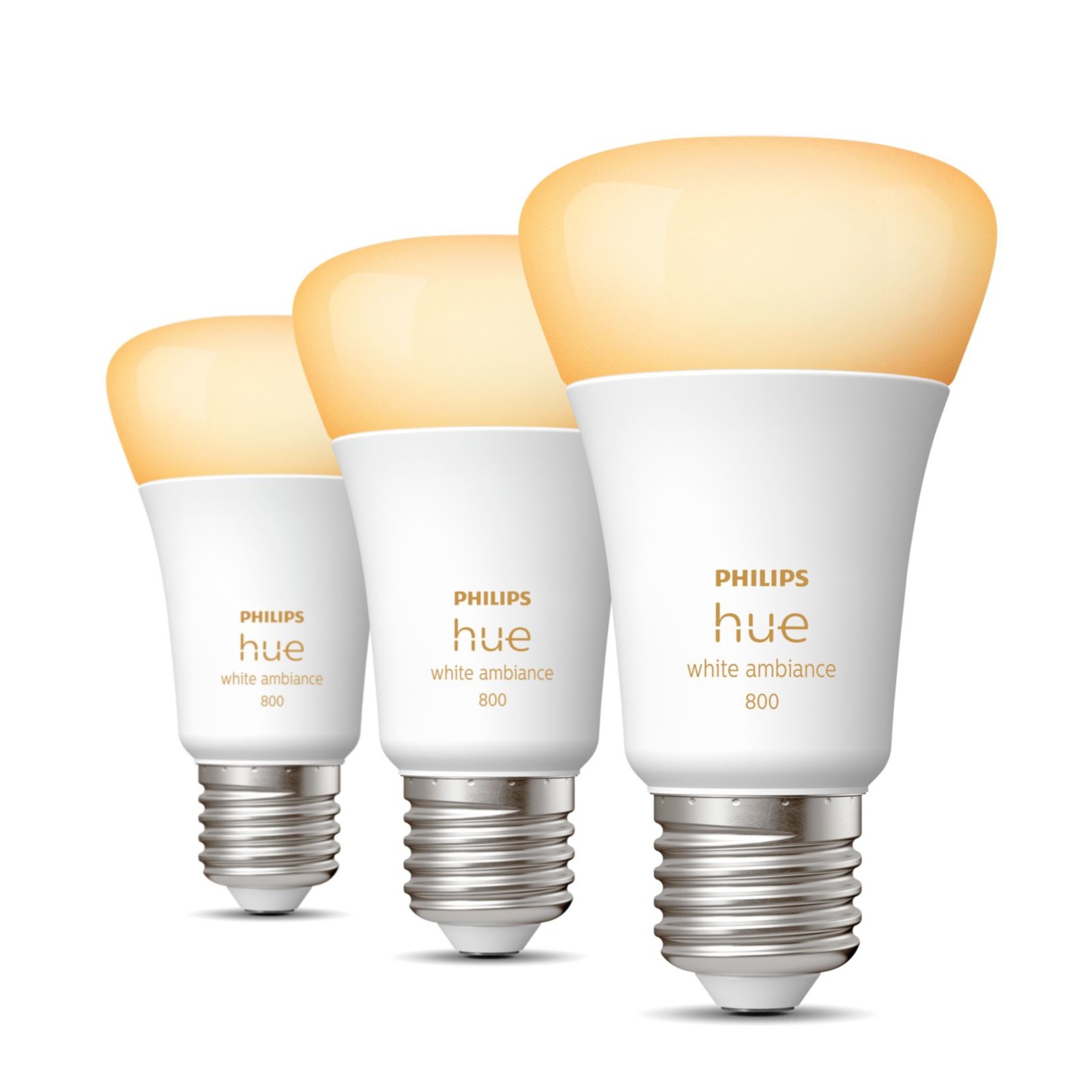 PHILIPS Hue 3er Set White & Ambiance E27 LED Leuchten 800lm Lampe Leuchtmittel - Bild 2 von 3