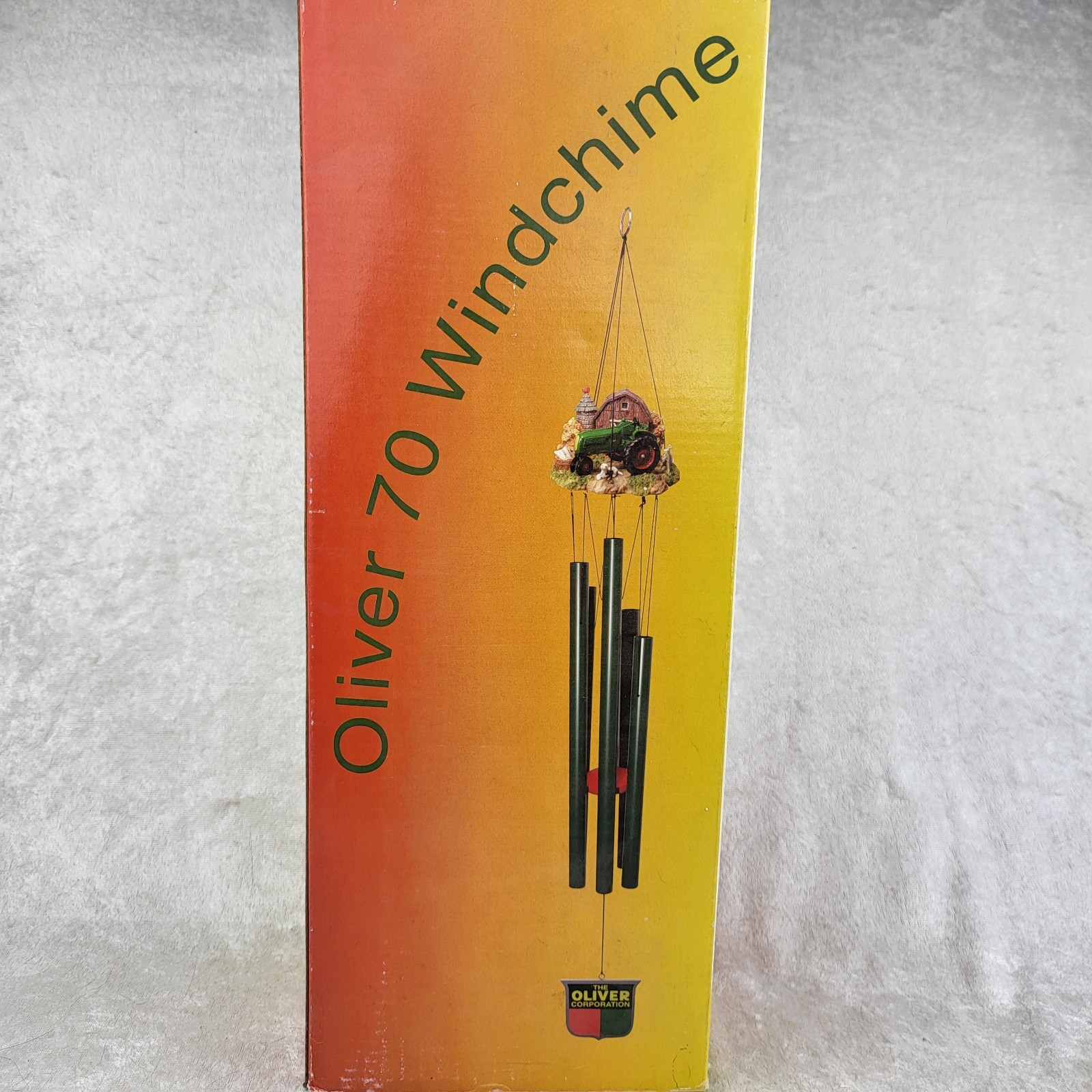 OLIVER TRACTOR WIND CHIME farm home house decor green NEW IN