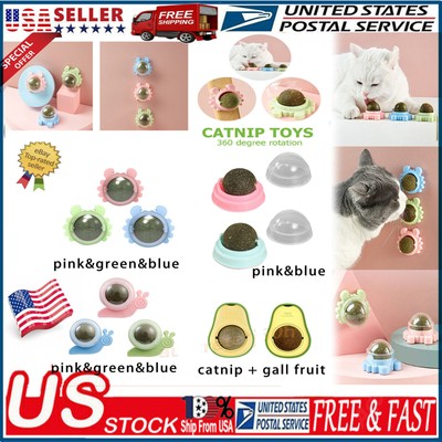 3pcs Natural Catnip Kitten Mint Ball Toy Cats Playing Cleaning Teeth Catnip Ball