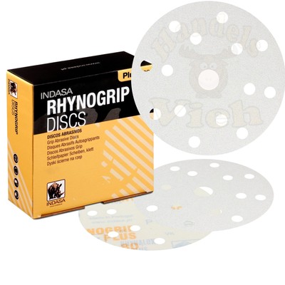 Indasa Schleifscheiben 150mm 15H Loch Lack Latex Schleifpapier Plus Line Klett