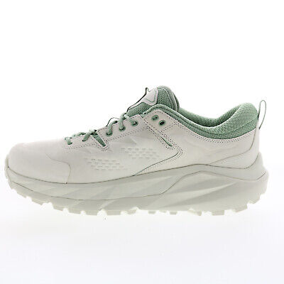 Pre-owned Hoka One One Hoka Kaha Low Gtx 1123114-ctbs Mens White Leather Athletic Hiking Shoes