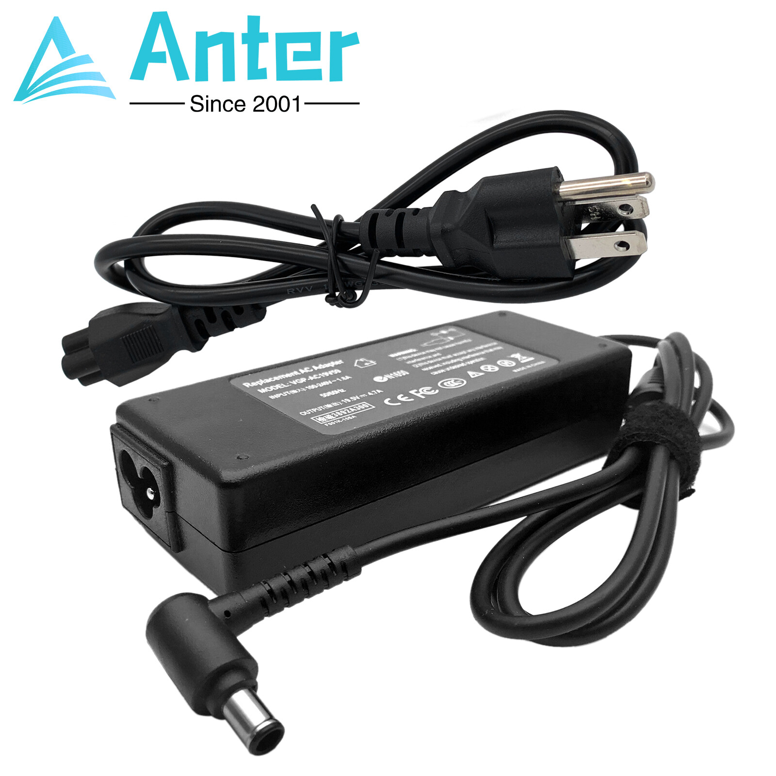 Charger For Sony Vaio Series Pcg-3j1l Pcg-7y2l Pcg-5j2l