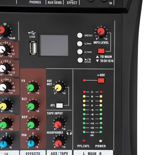 ::16 Channel Pro Bluetooth Live Studio Audio Music Live Mixer USB Mixing Console