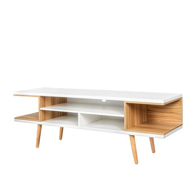 For Tvs Up To 60" Wood Tv Console Media Cabinet Us