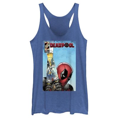Women's Marvel: Deadpool & Wolverine Reflection in Swords Poster Racerback Tank