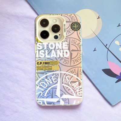 Coque Stone Island - iPhone X XS XR 11 12 13 14 15 16 Plus Pro Max